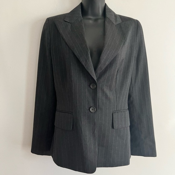 Banana Republic Striped Wool Two Button Blazer - Picture 1 of 8